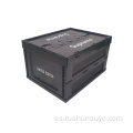 Caja plegable de moda negra 53L con cubierta